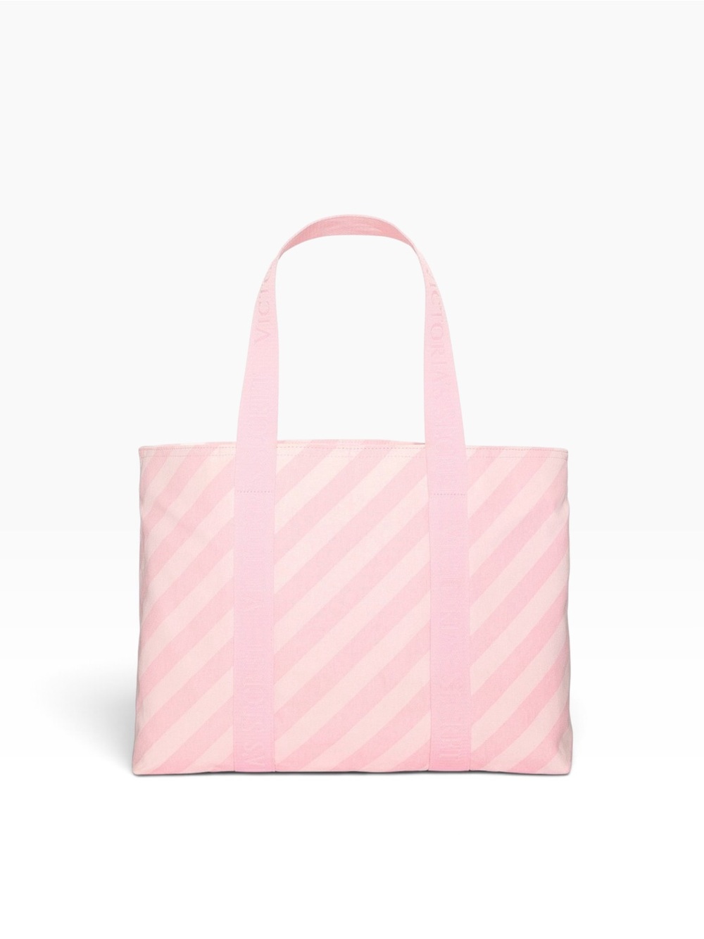 Victoria's Secret Heritage Stripe Canvas Tote Bag